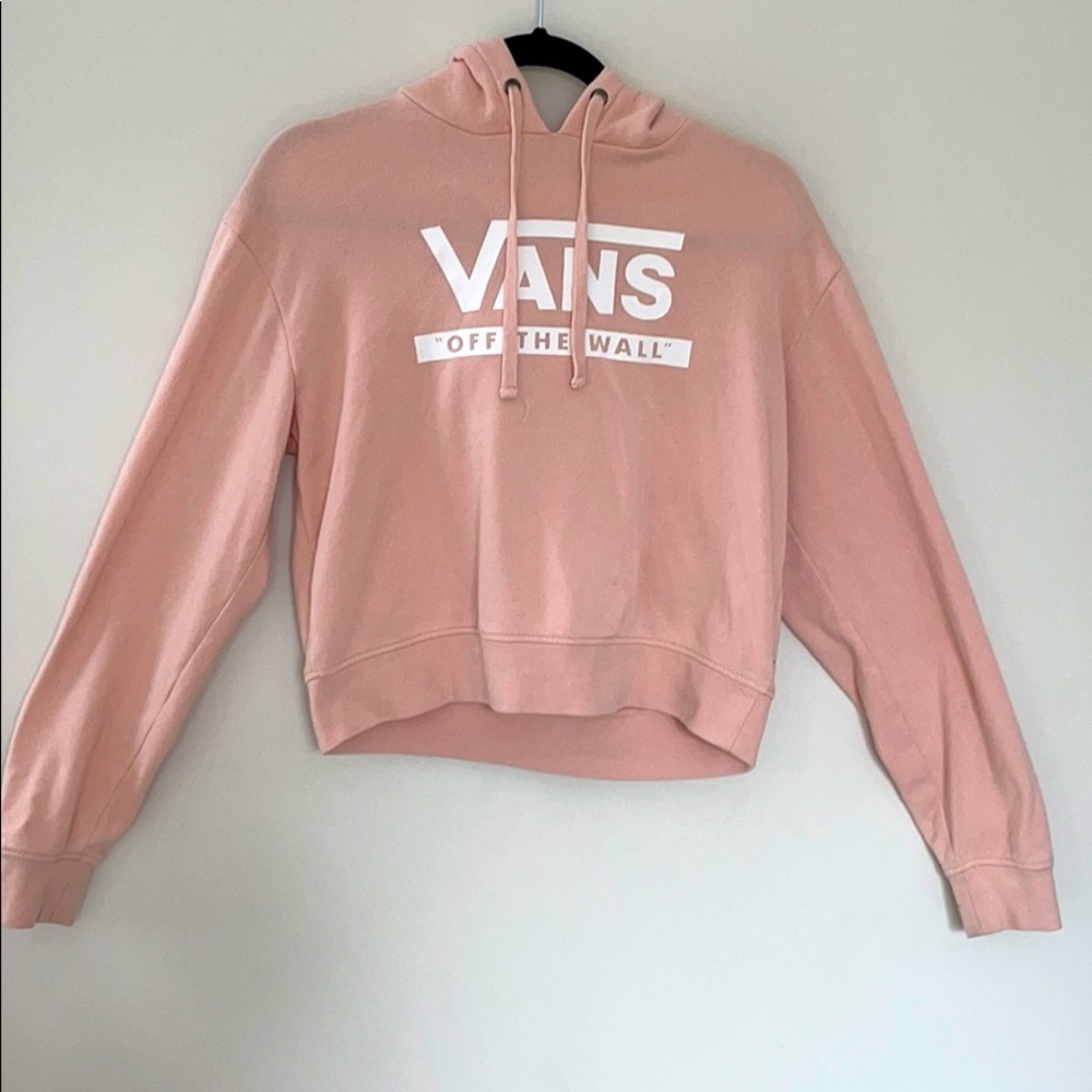 Vans light pink by hoodie
